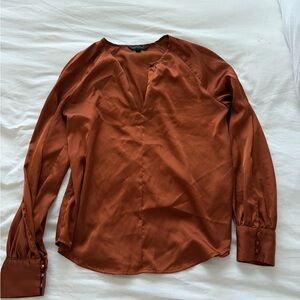Banana Republic Copper Button Down Blouse